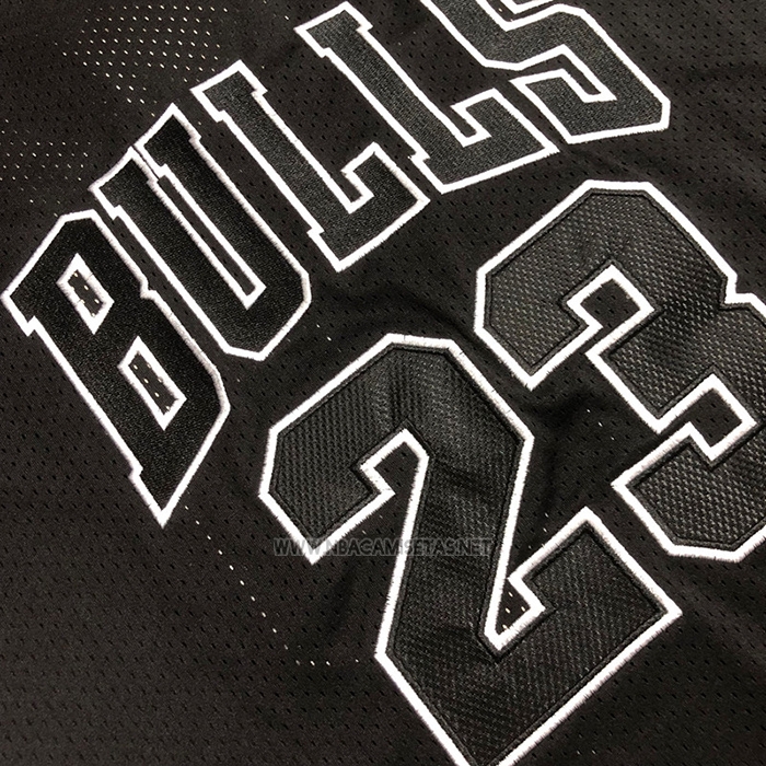 Camiseta Manga Corta Chicago Bulls Michael Jordan NO 23 Negro